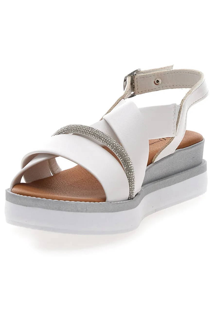Sandali bianchi Made in Italy Pittarello look B82923