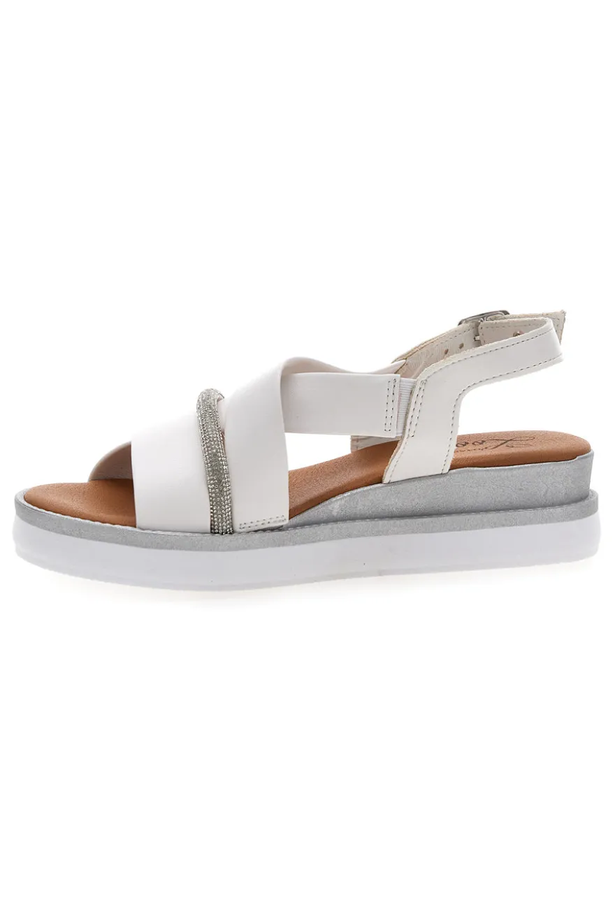 Sandali bianchi Made in Italy Pittarello look B82923