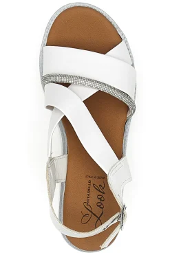 Sandali bianchi Made in Italy Pittarello look B82923