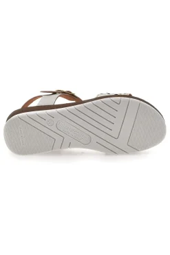 Sandali Bianchi Perlati con Platform Linea Comoda 7194P