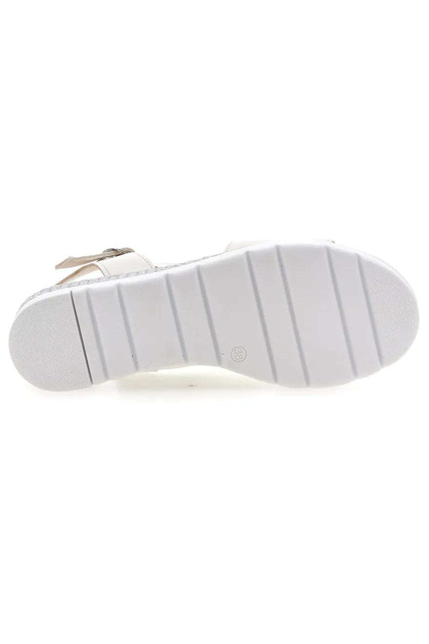 Sandali bianchi Pittarello look 30816