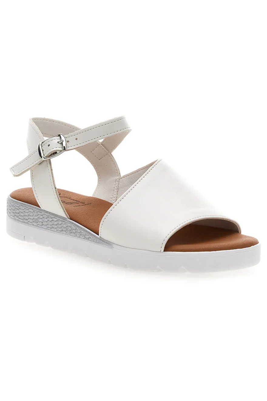 Sandali bianchi Pittarello look 30816
