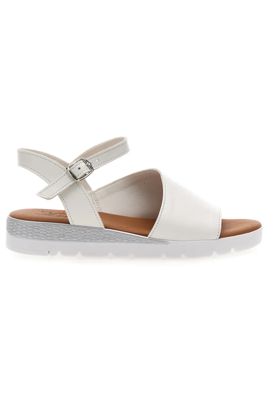 Sandali bianchi Pittarello look 30816
