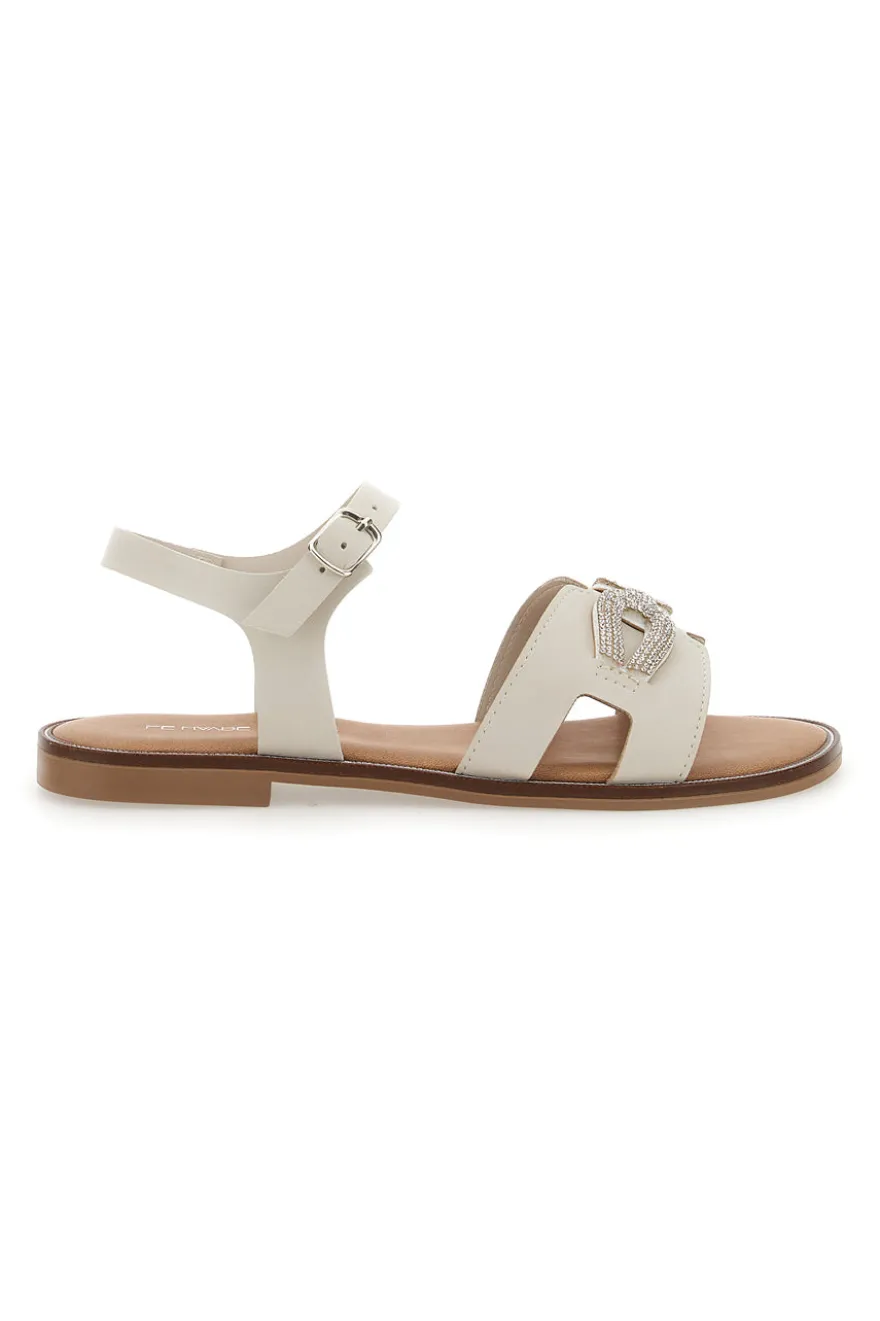 Sandali Bianco Avorio da Donna Le Havre Paris 5428