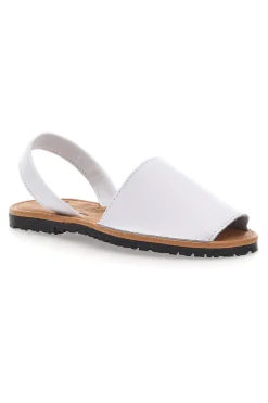 Sandali bianco Open Toe in Materie Sintetiche Fly Nature MN101
