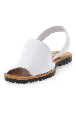Sandali bianco Open Toe in Materie Sintetiche Fly Nature MN101