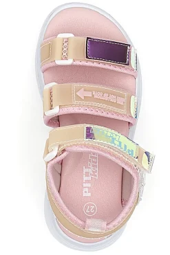 Sandali Bimba Rosa Con Strappo in Velcro Pitt Kids 2208903
