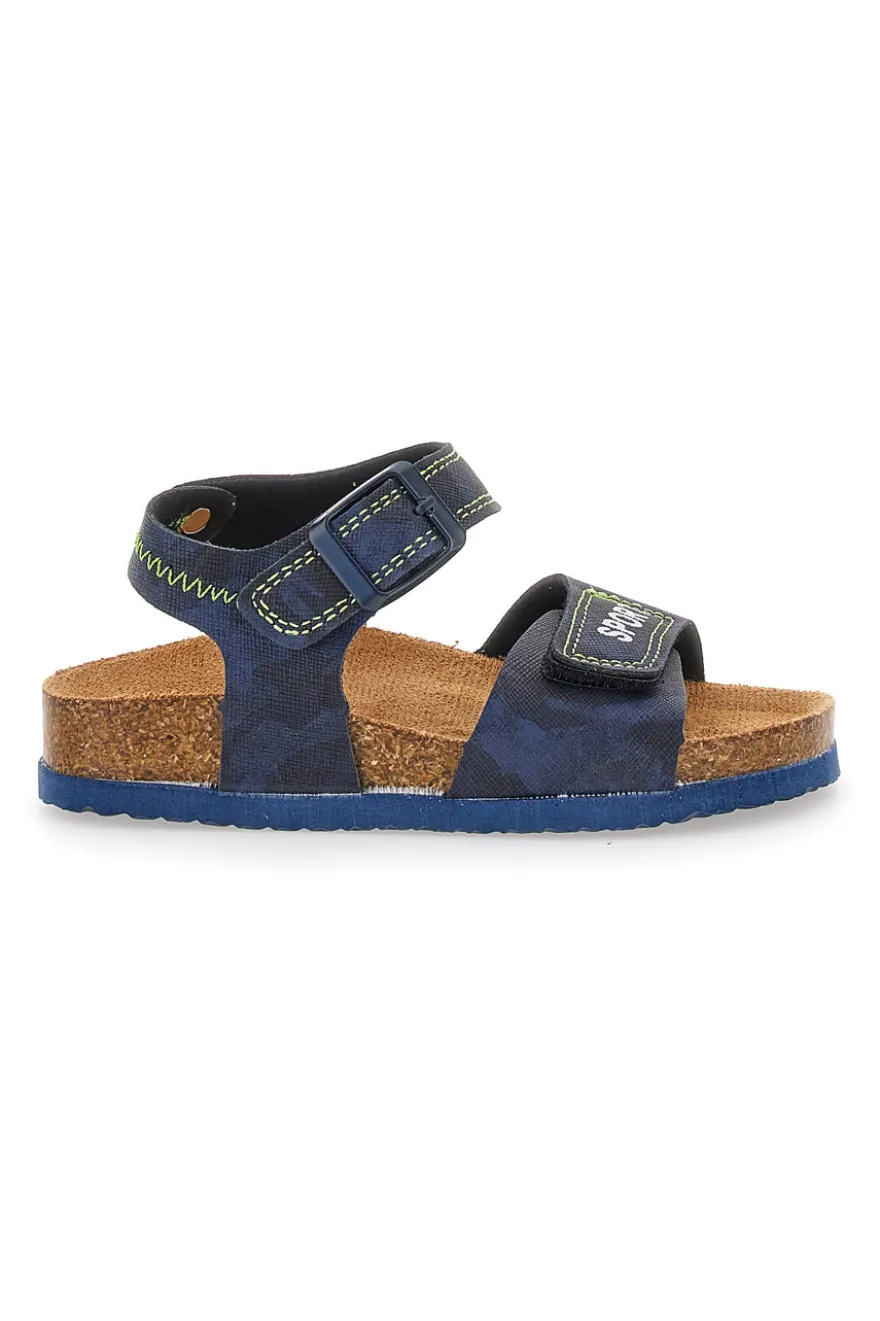 Sandali Blu Camouflage Pitt Kids 14431