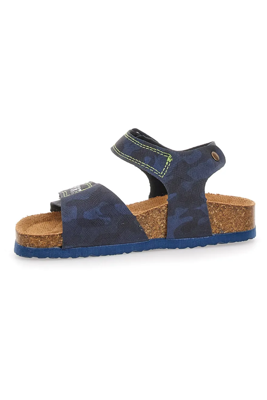 Sandali Blu Camouflage Pitt Kids 14431