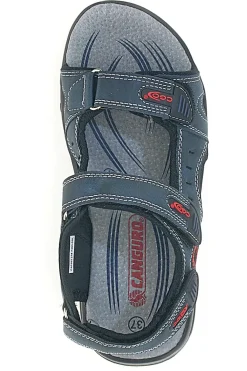 Sandali blu con chiusura a strappo Canguro CA1002