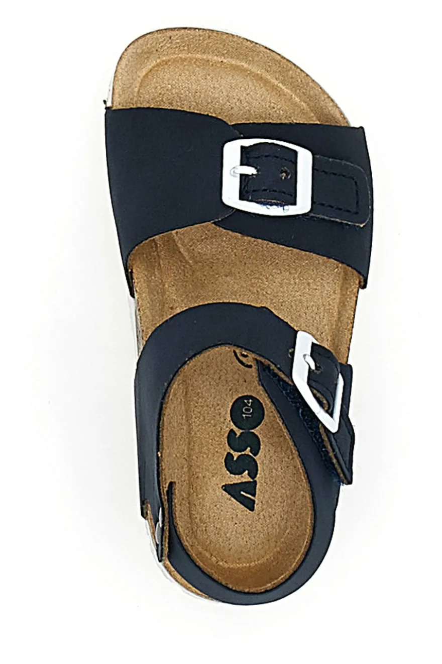 Sandali Blu Con Cinturini Regolabili Asso 15046
