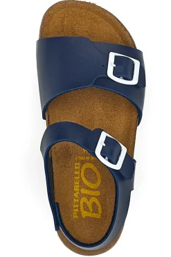 Sandali blu con cinturini Made in Italy Pittarello Bio 257A066SR