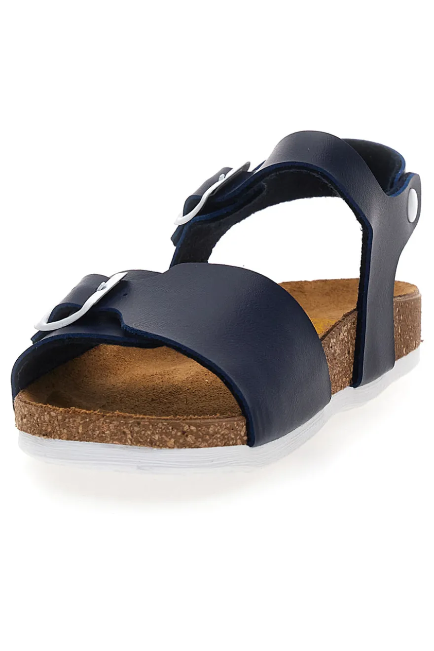 Sandali blu con cinturini Made in Italy Pittarello Bio 257A066SR
