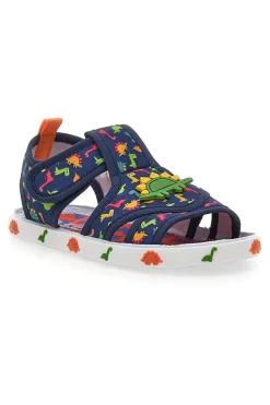 Sandali blu con dinosauri colorati Pitt kids PK2429A