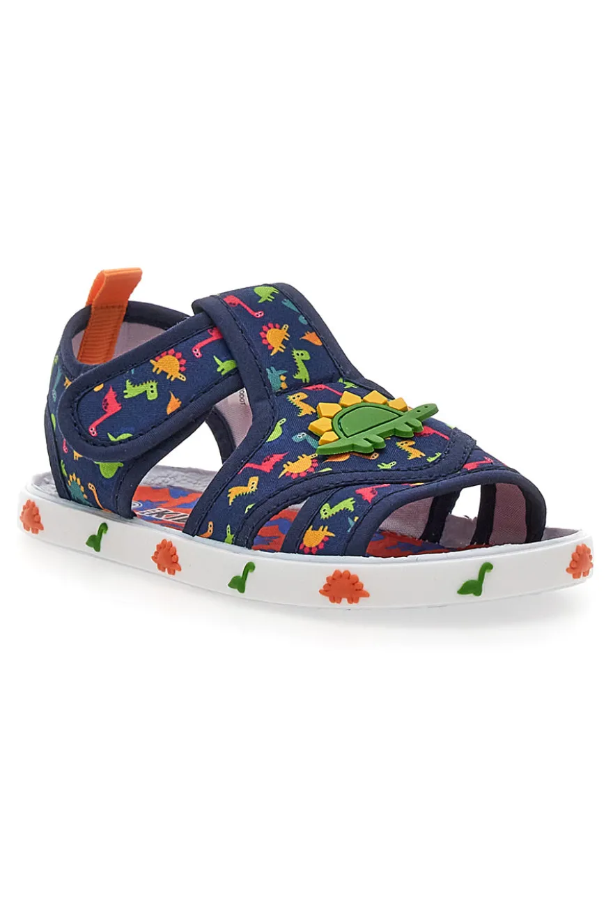 Sandali blu con dinosauri colorati Pitt kids PK2429A