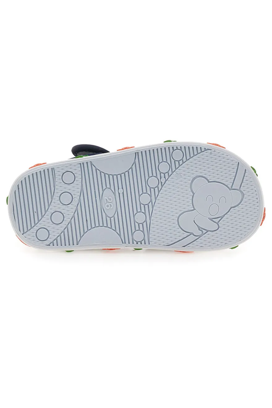 Sandali blu con dinosauri colorati Pitt kids PK2429A