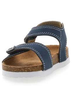 Sandali blu con doppia fascia e fibbia regolabile Pitt Kids 14128