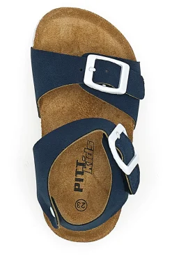 Sandali blu con doppia fibbia PITT KIDS 14466