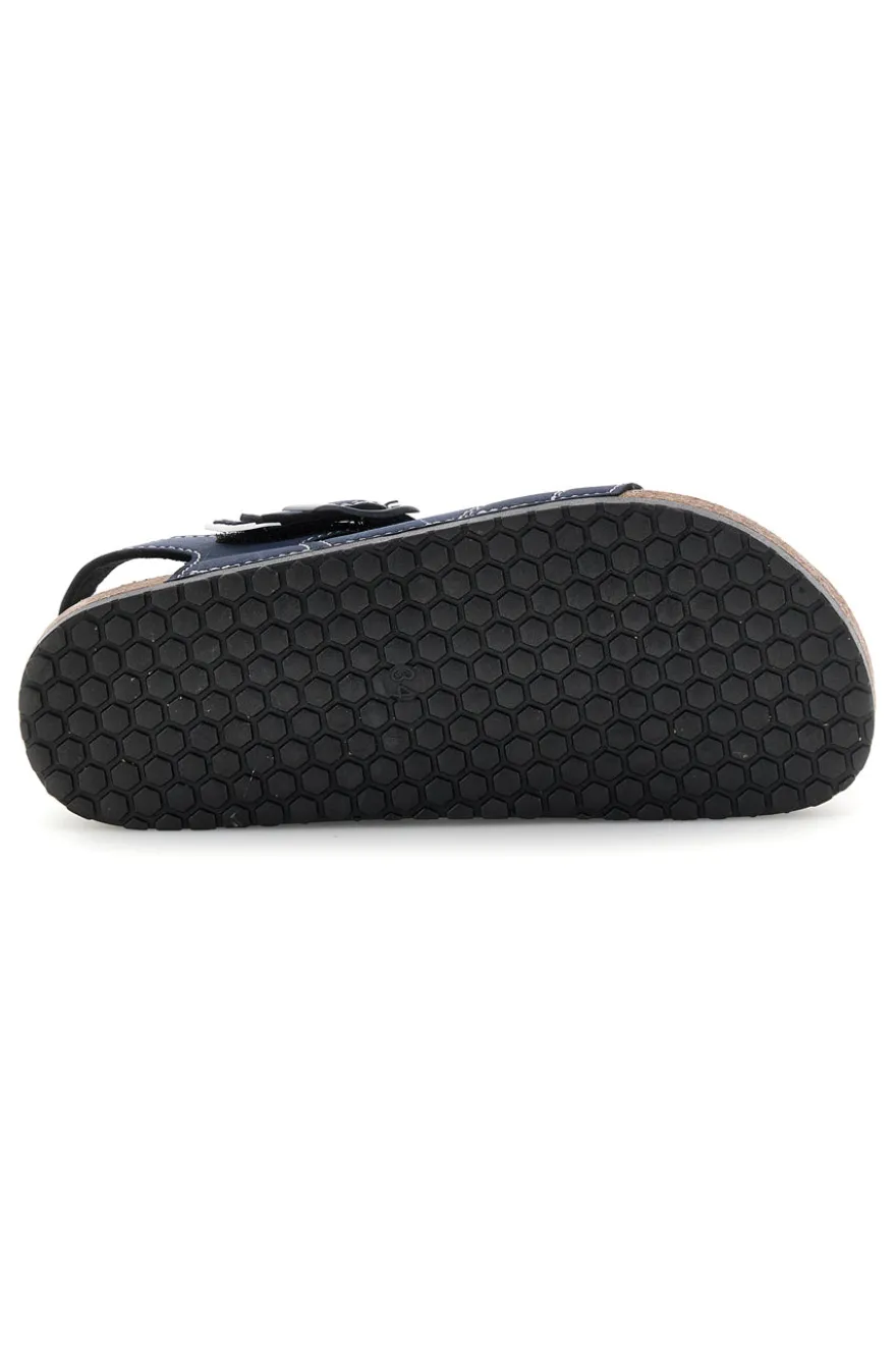 Sandali blu con doppio strappo Pitt kids 14604