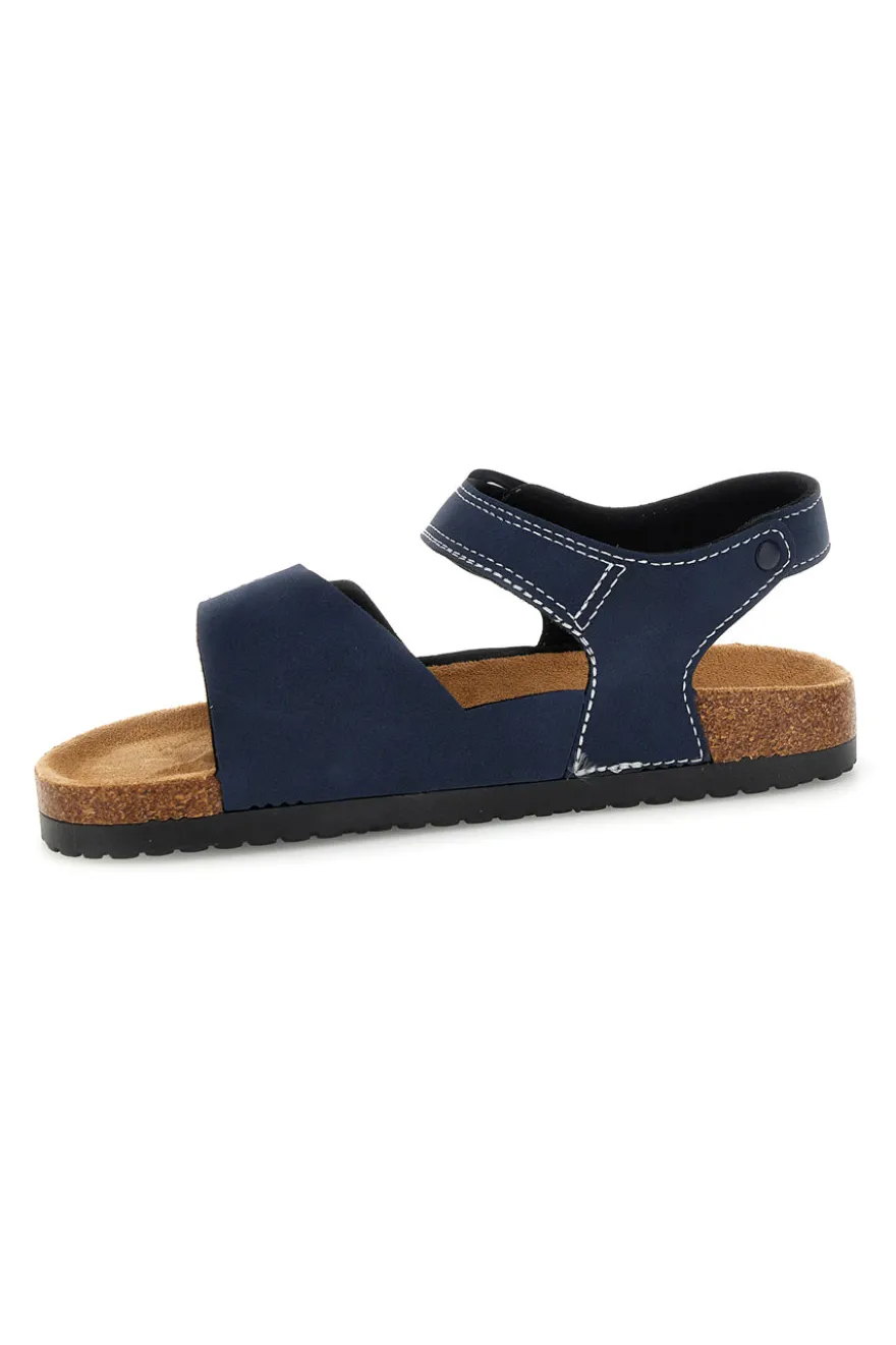 Sandali blu con doppio strappo Pitt kids 14604