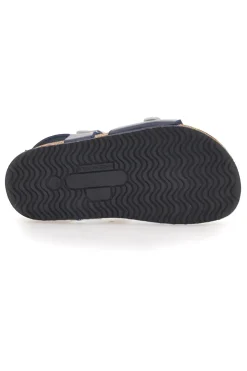 Sandali blu con fantasia marina e plantare in sughero PITTARELLO BIO 257A066SR