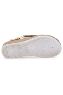 Sandali Blu con Fascia a Velcro e Sottopiede in Pelle INBLU 61 FC