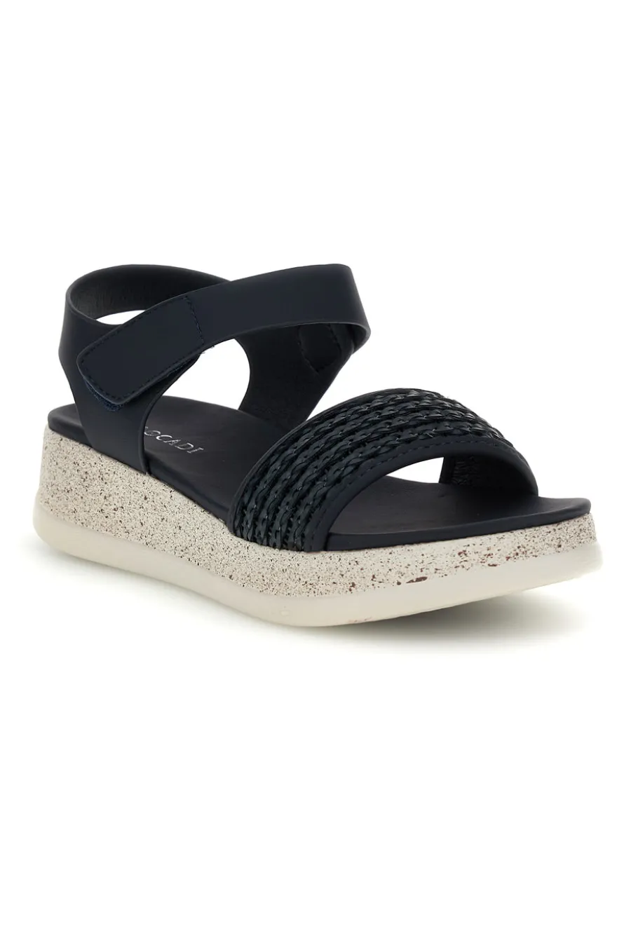 Sandali blu con fascia intrecciata suola comfort Plocadi Bza9052612