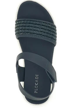 Sandali blu con fascia intrecciata suola comfort Plocadi Bza9052612