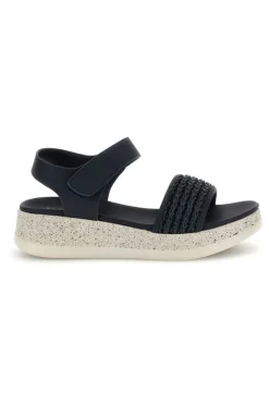 Sandali blu con fascia intrecciata suola comfort Plocadi Bza9052612