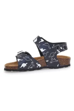 Sandali Blu con Fibbia e Dinosauri Pitt Kids 45289