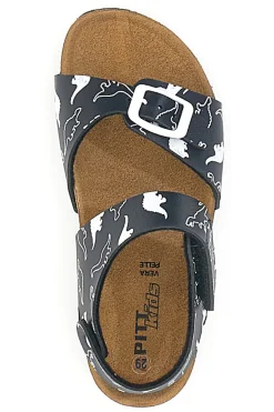 Sandali Blu con Fibbia e Dinosauri Pitt Kids 45289