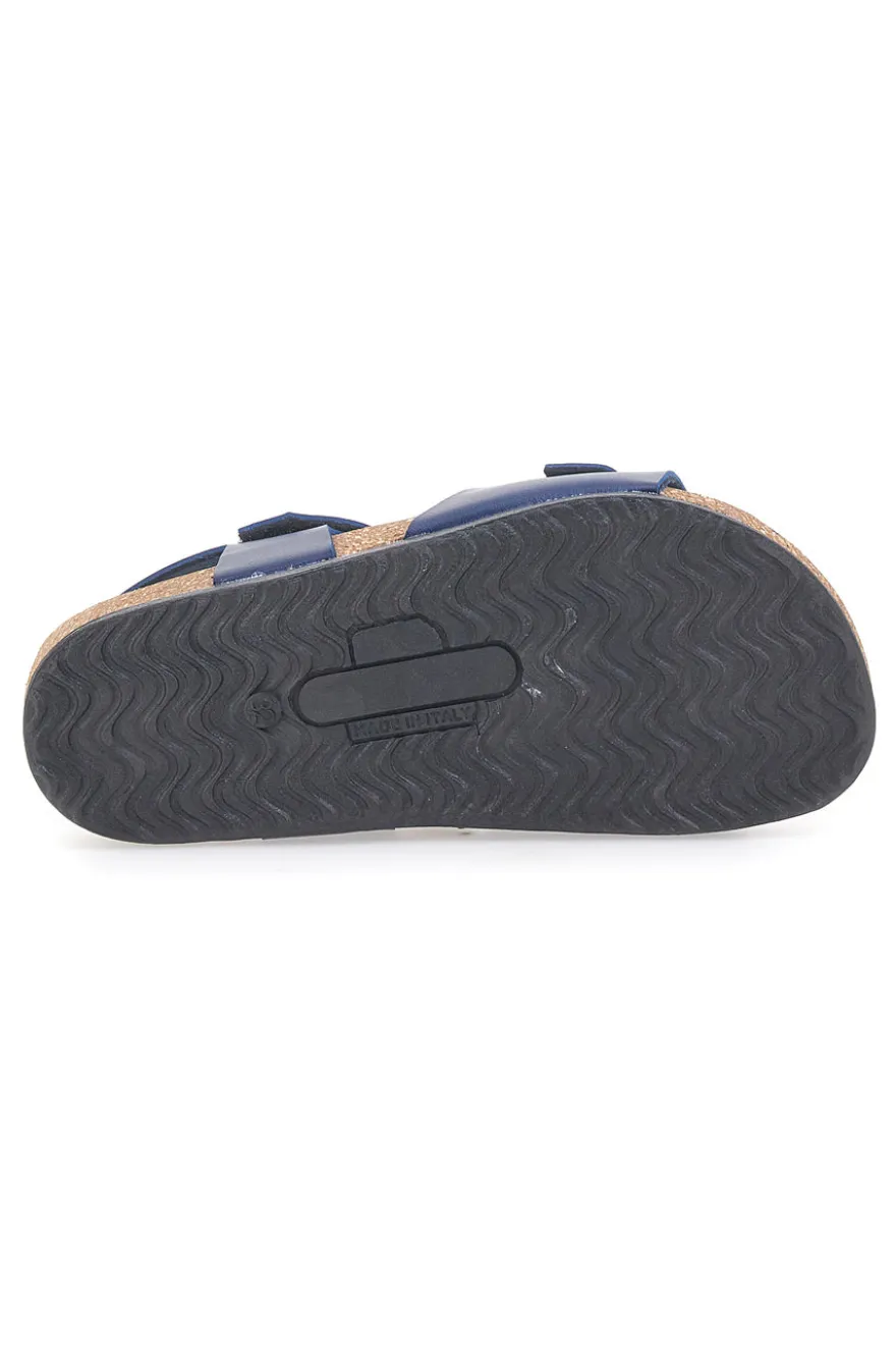 Sandali blu con fibbia e cinturino regolabile Pittarello Bio 257A080SR