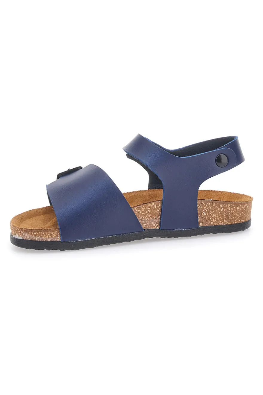 Sandali blu con fibbia e cinturino regolabile Pittarello Bio 257A080SR