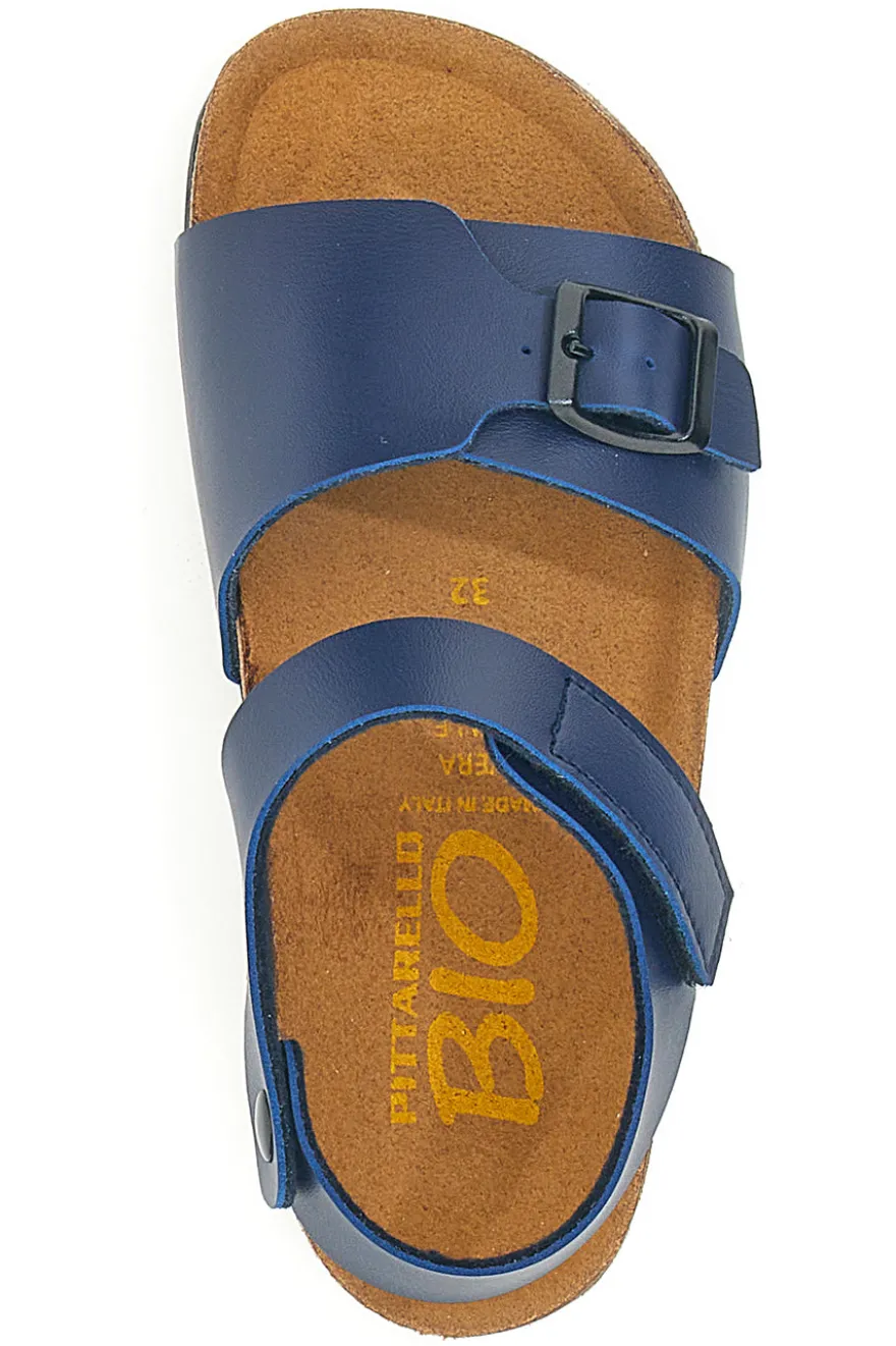 Sandali blu con fibbia e cinturino regolabile Pittarello Bio 257A080SR