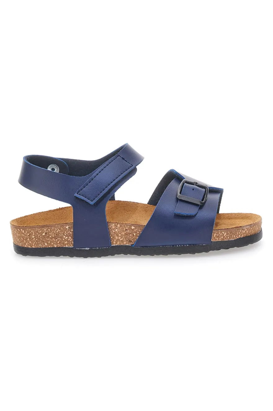 Sandali blu con fibbia e cinturino regolabile Pittarello Bio 257A080SR