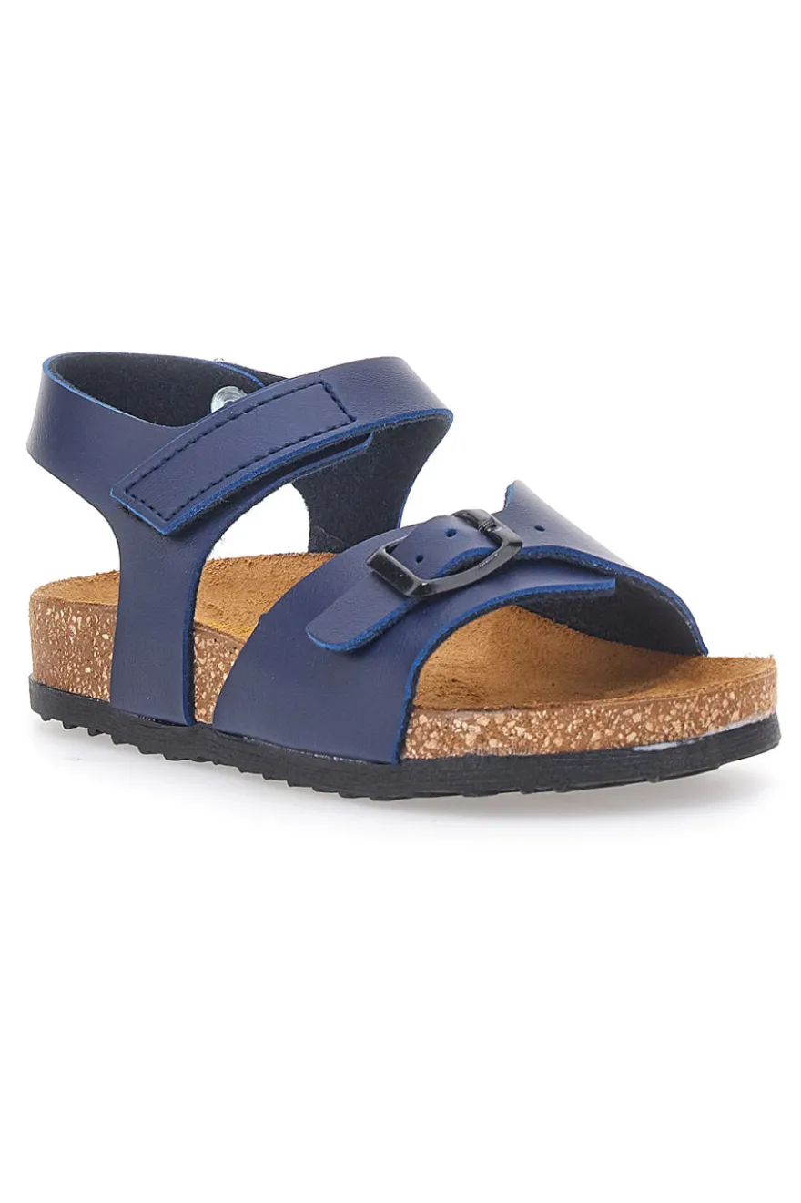 Sandali blu con fibbia e cinturino regolabile Pittarello Bio 257A080SR
