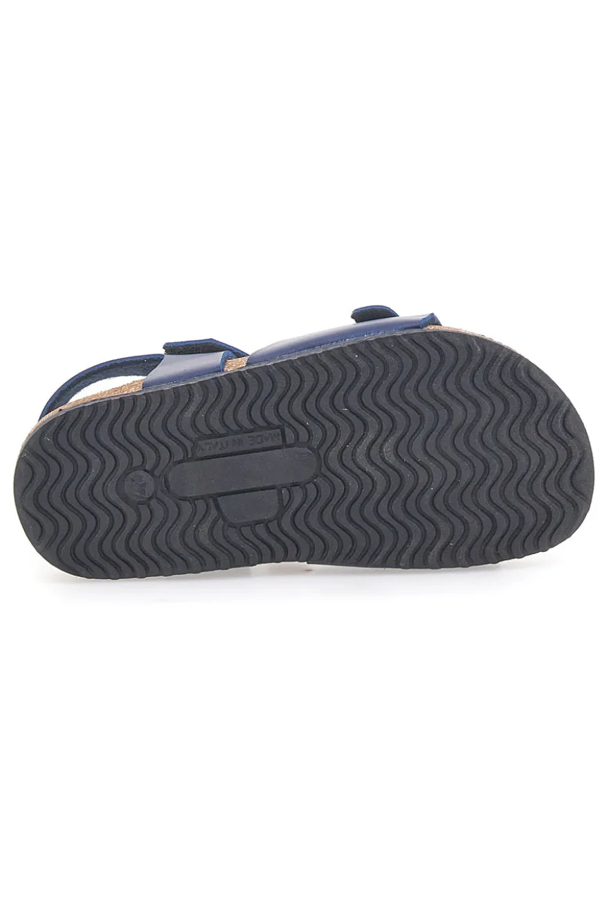 Sandali blu con fibbia e cinturino regolabile Pittarello Bio 257A080SR