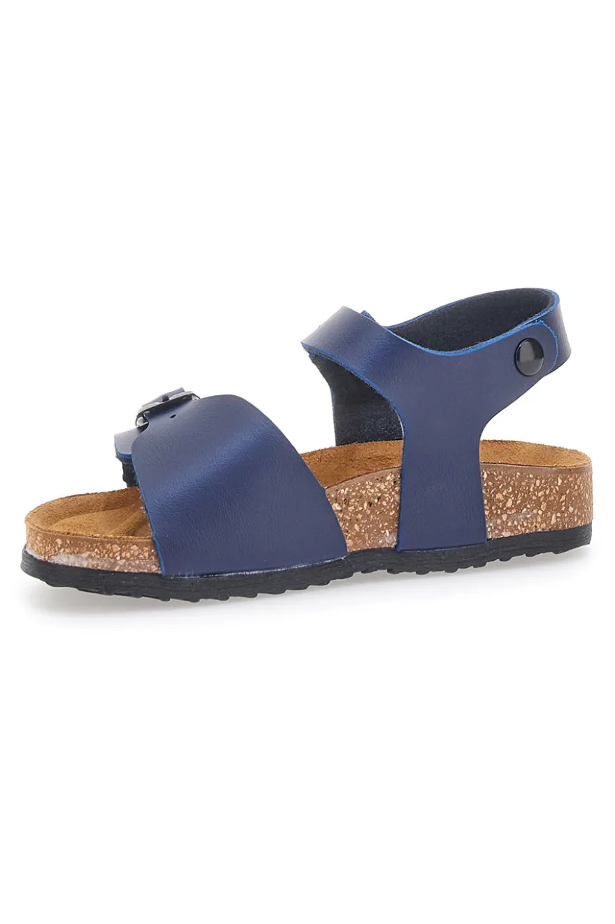 Sandali blu con fibbia e cinturino regolabile Pittarello Bio 257A080SR