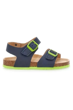 Sandali Blu con Fibbie Asso 16210