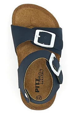 Sandali Blu Con Fibbie Pitt Kids 14466