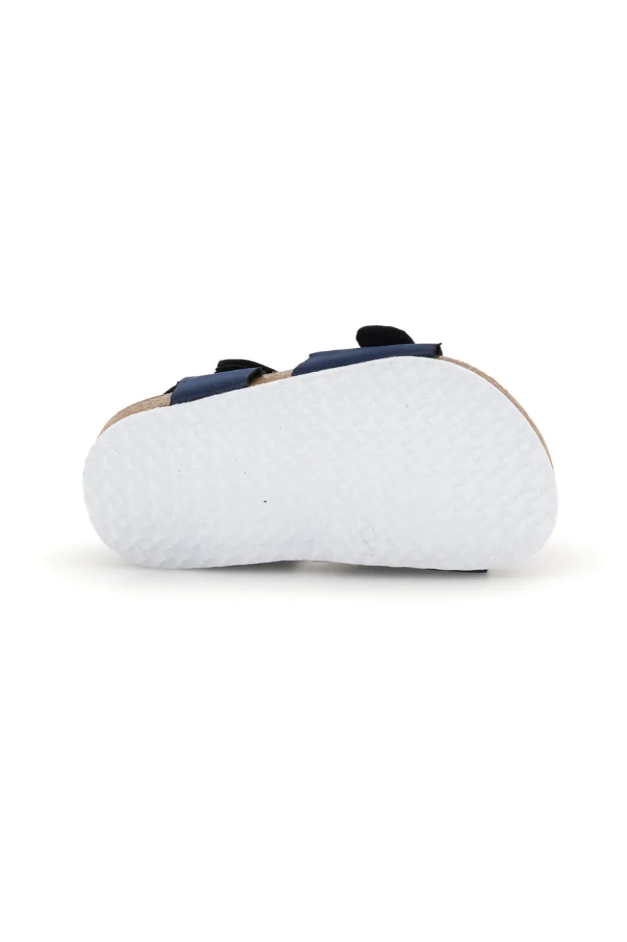 Sandali blu con fibbie Pitt kids 14466