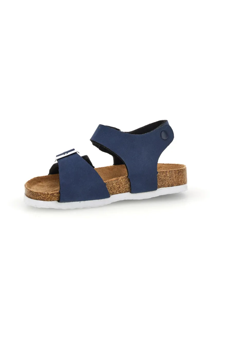 Sandali blu con fibbie Pitt kids 14466