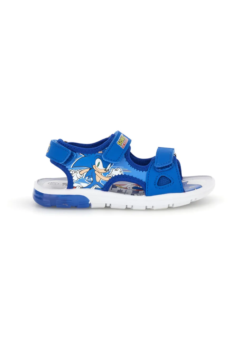 Sandali blu con luci e strappi Sonic N9610074S