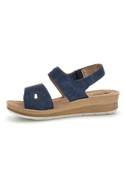 Sandali blu con plantare anatomico Inblu 66 FC