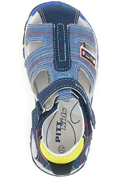 Sandali Blu con Punta Chiusa e Velcro Pitt Kids 14303