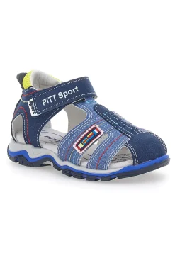 Sandali Blu con Punta Chiusa e Velcro Pitt Kids 14303