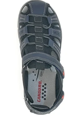 Sandali blu con punta chiusa e velcro CANGURO CA1013