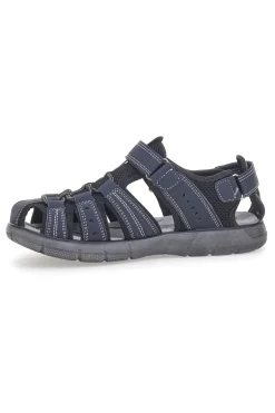 Sandali blu con punta chiusa e velcro CANGURO CA1013
