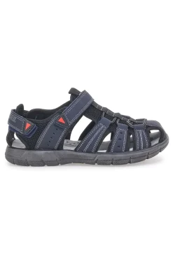 Sandali blu con punta chiusa e velcro CANGURO CA1013