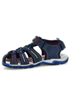 Sandali blu con punta chiusa e chiusura a strappo Pitt kids 15113